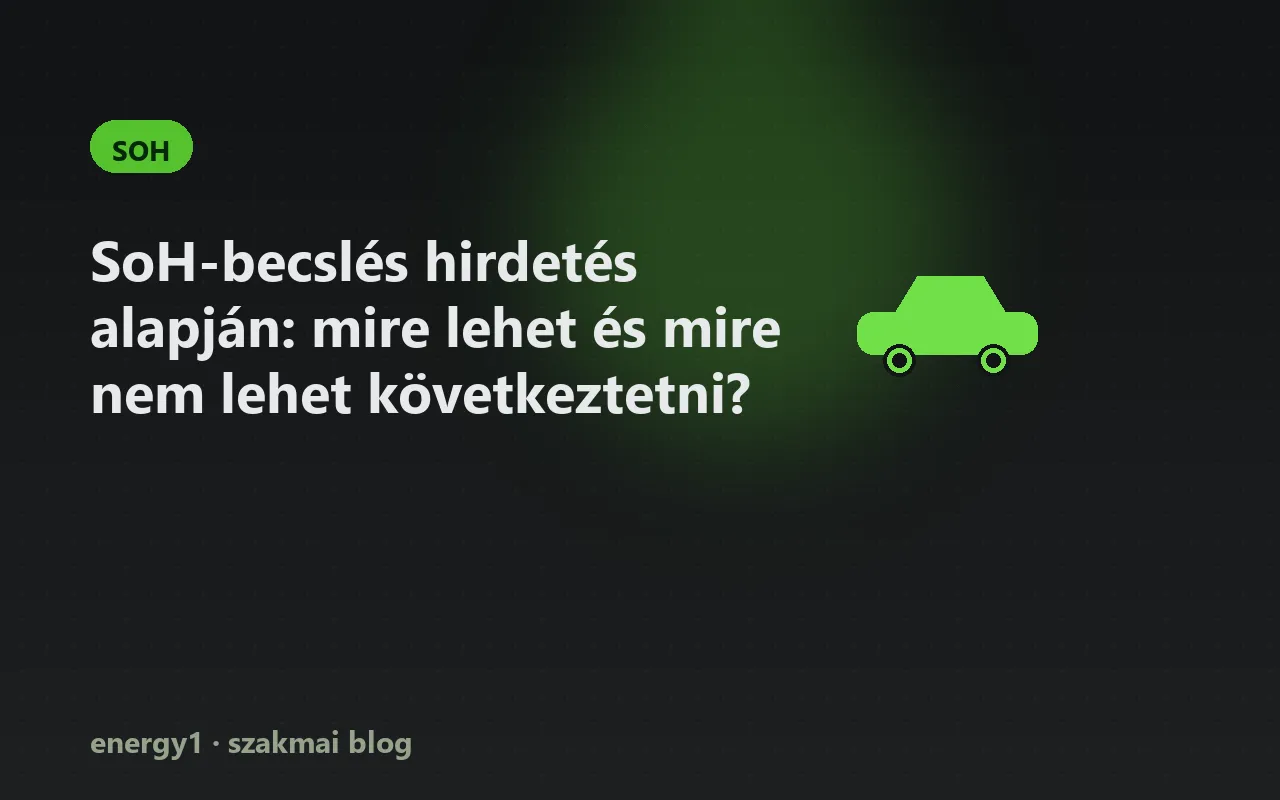 SoH-becslés hirdetés alapján: mire lehet és mire nem lehet következtetni? - soh
