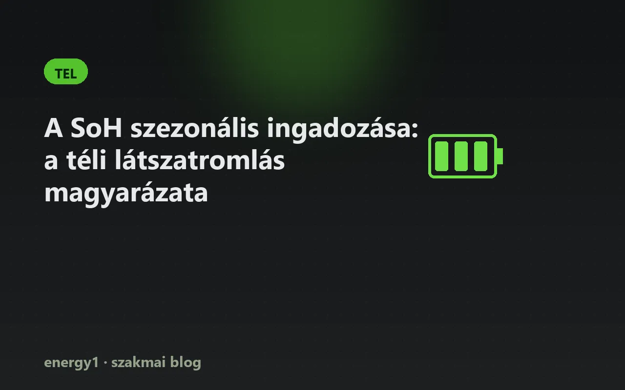 A SoH szezonális ingadozása: a téli látszatromlás magyarázata - tel